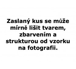 Křišťál s vyrostlicemi turmalínu minerální hmatka